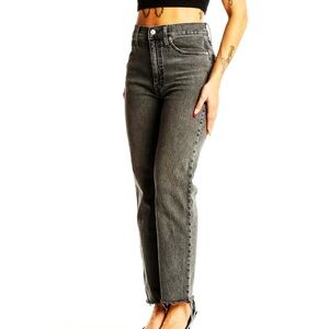 MADEWELL The Perfect Vintage Straight Jeans Gray/Black Wash Size 27